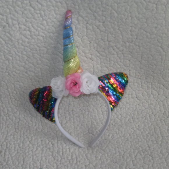 5/$30 Girls Four Piece Unicorn Headband Bundle - Picture 5 of 6